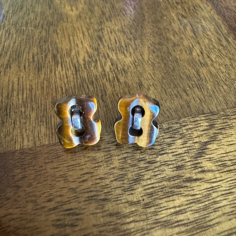 🤎TOUS CRUISE TIGER EYE EARRINGS🤎